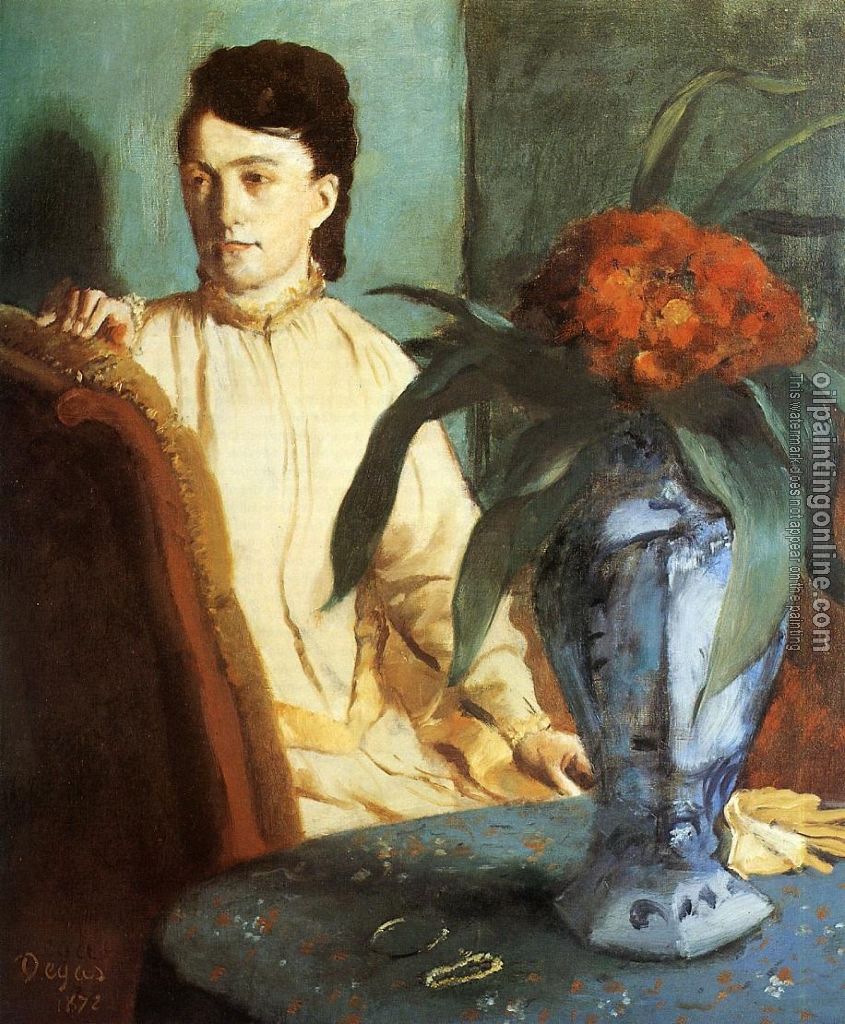 Degas, Edgar - Estelle Musson De Gas